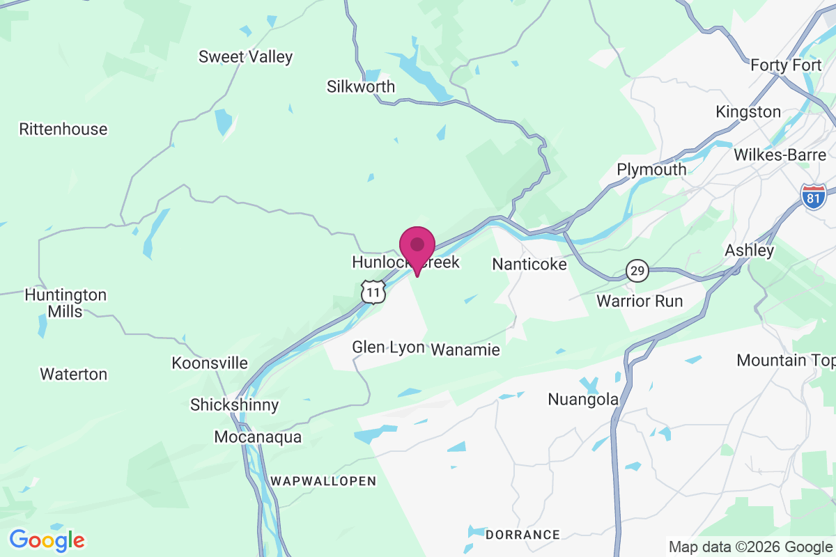 Hunlock Creek map