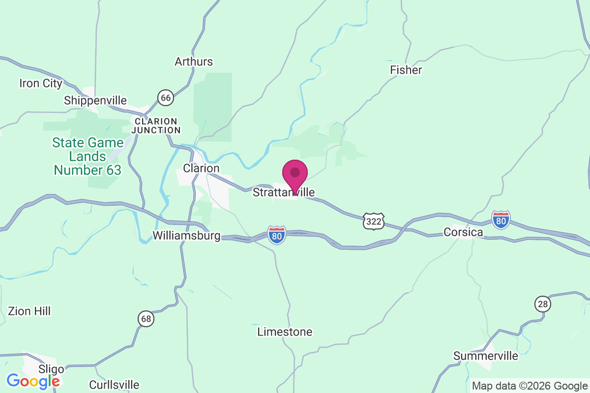 Strattanville map
