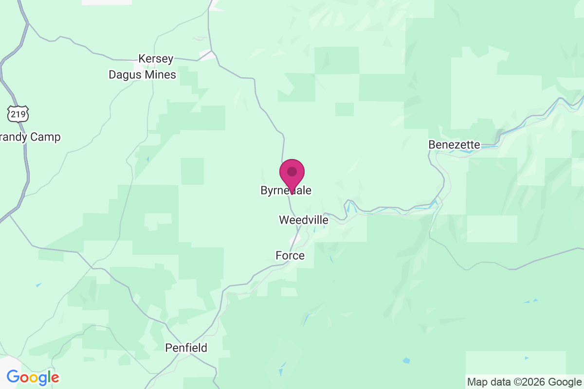 Byrnedale map