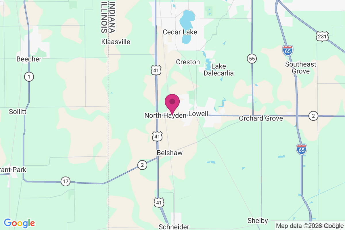 North Hayden map
