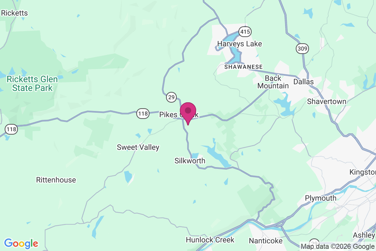 Pikes Creek map