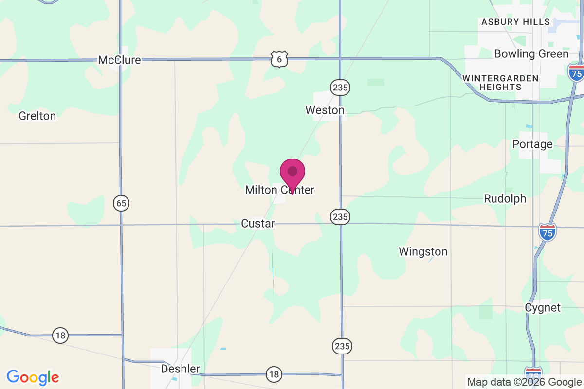 Milton Center map