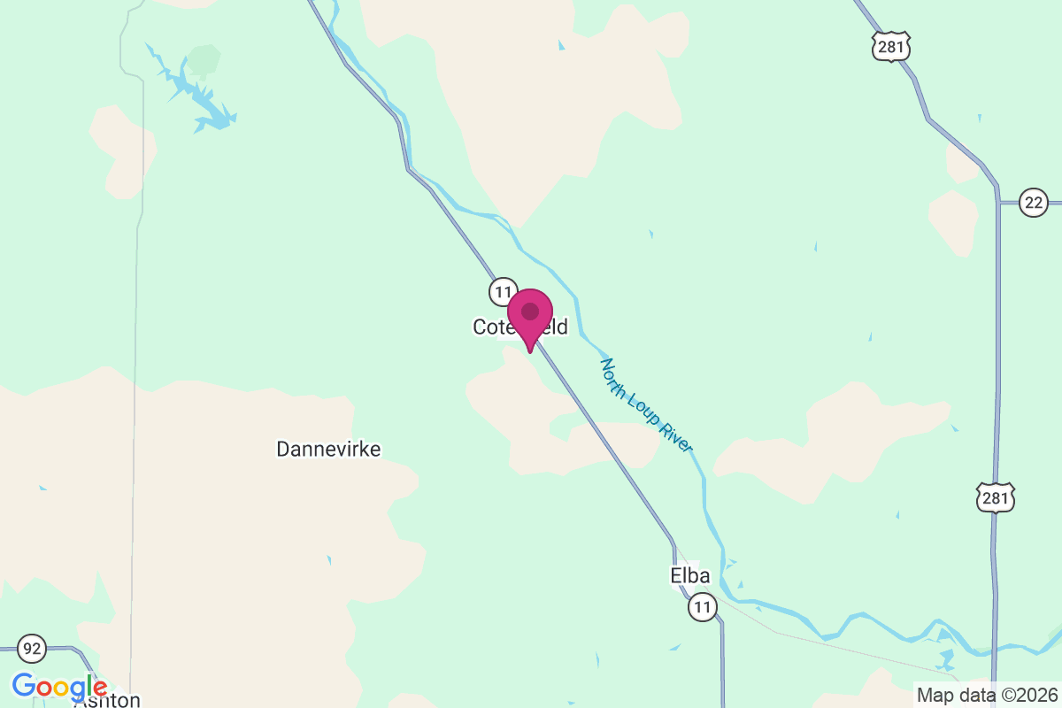 Cotesfield map