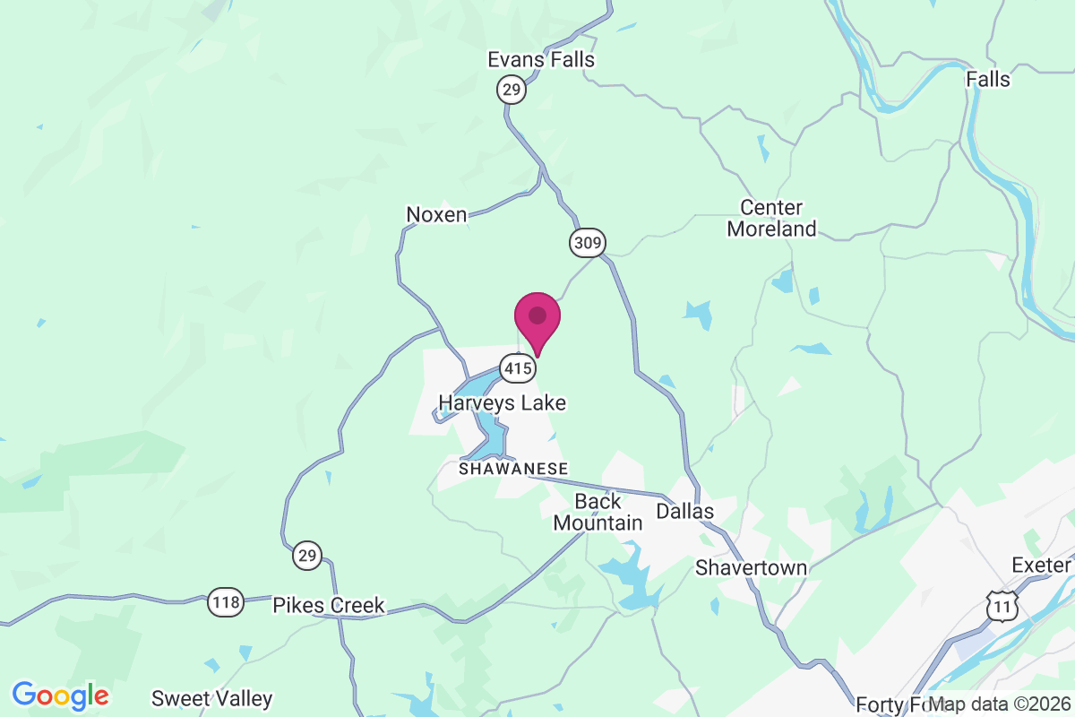 Harveys Lake map