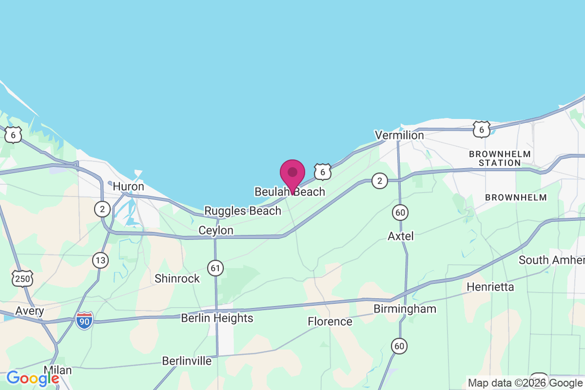 Beulah Beach map