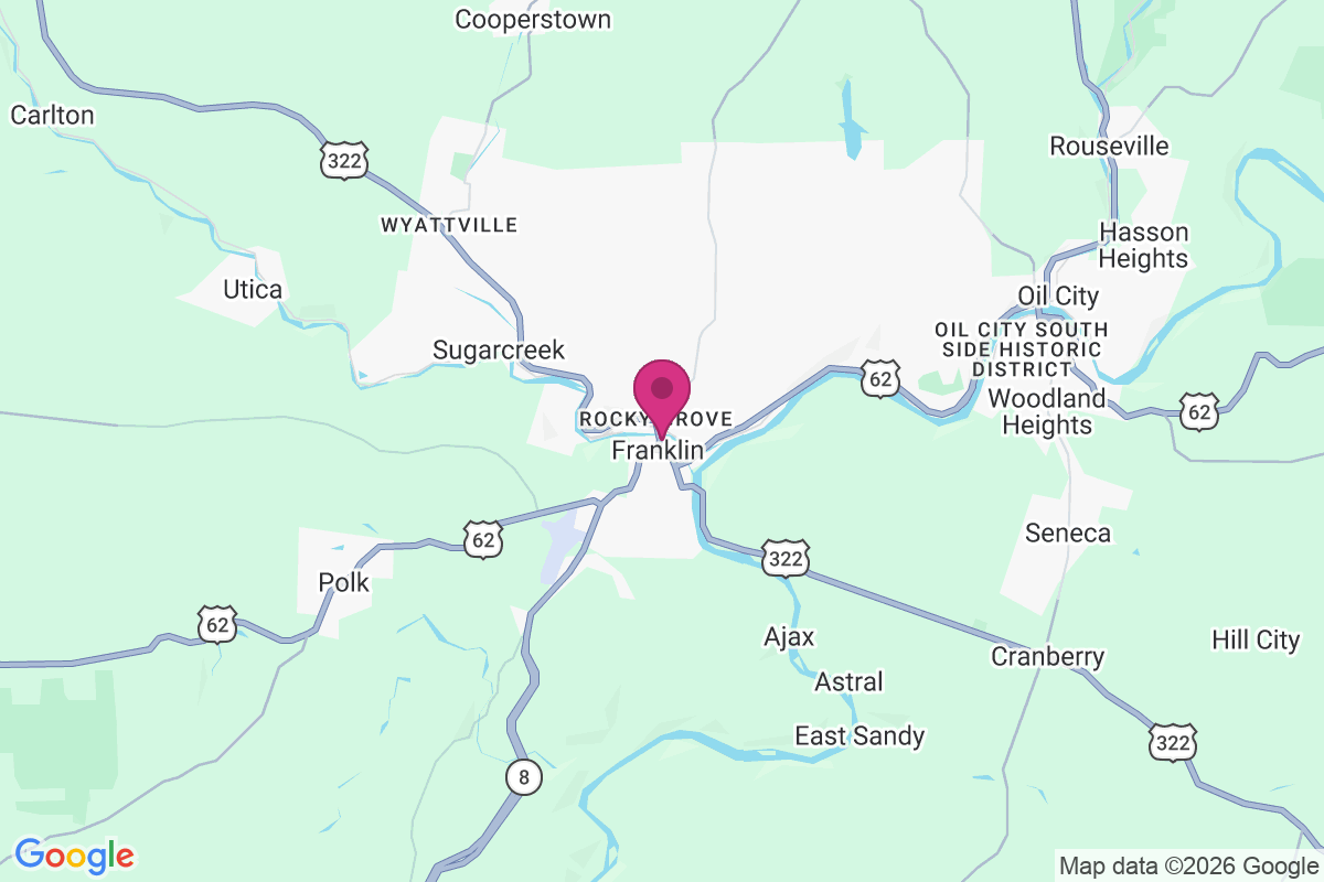 Rocky Grove map