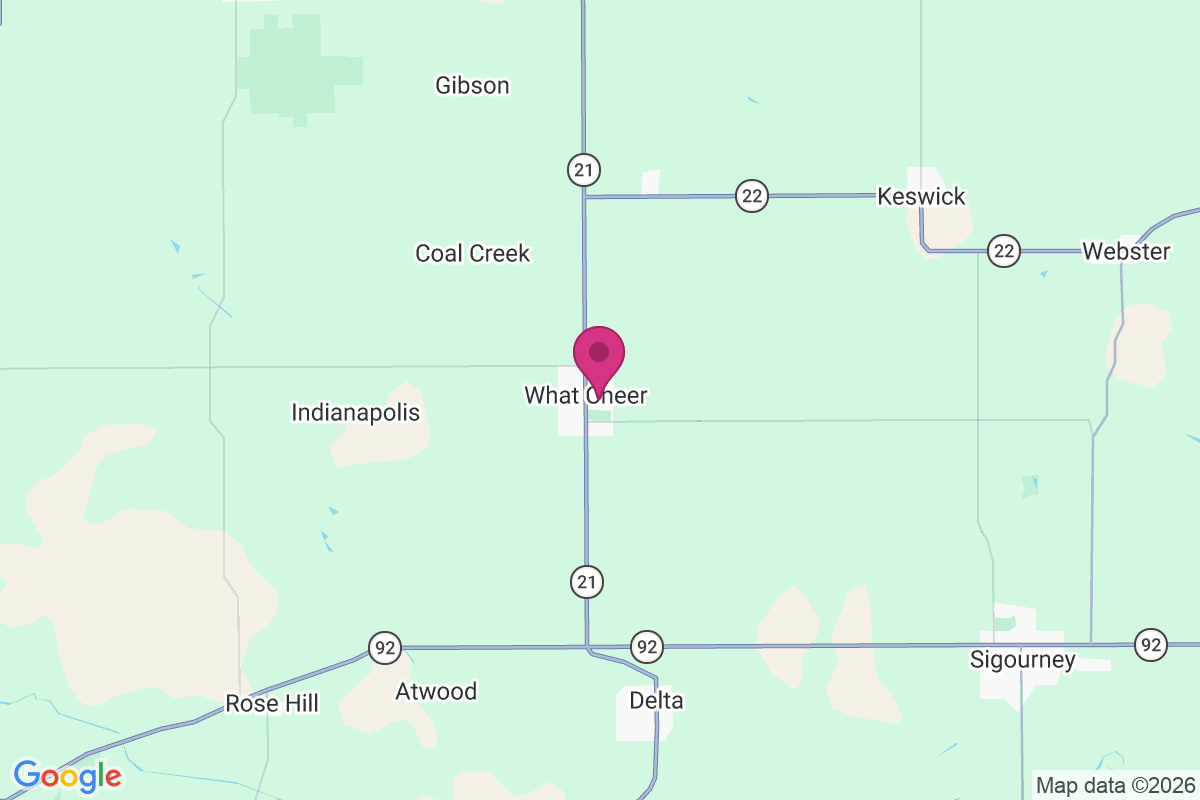 What Cheer map