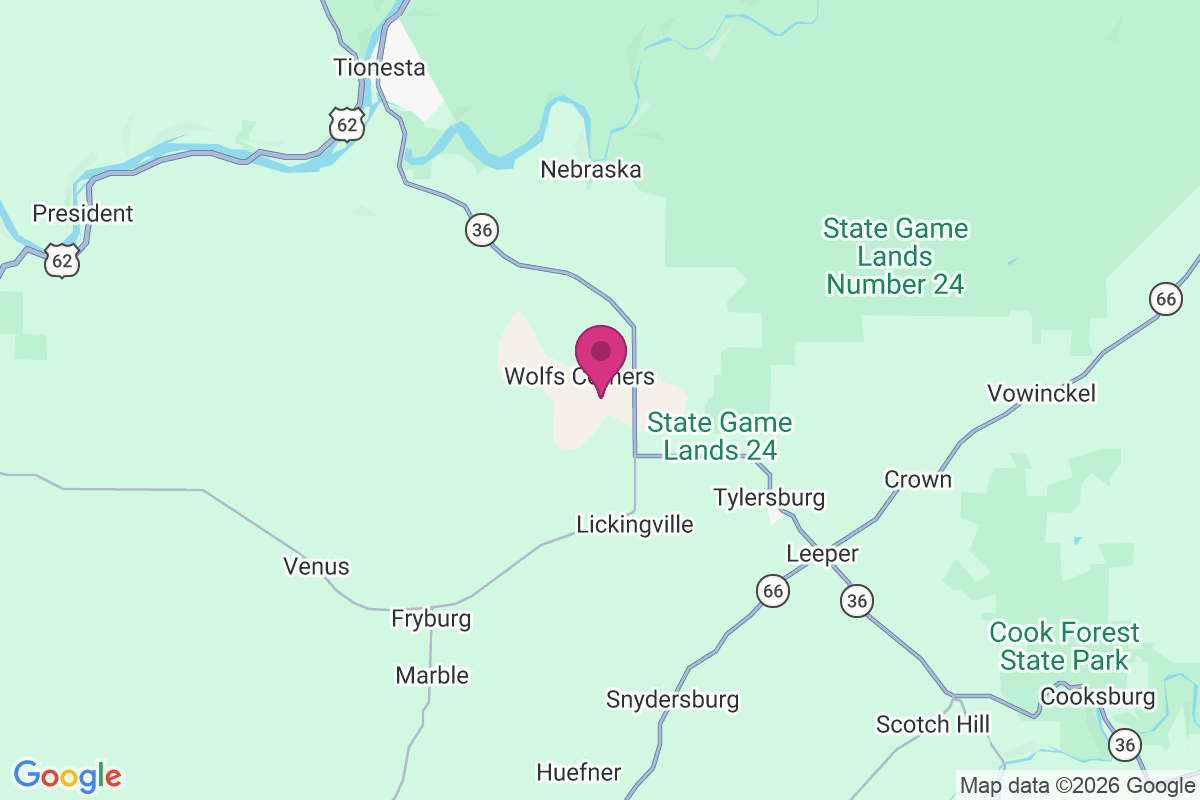 Wolfs Corners map