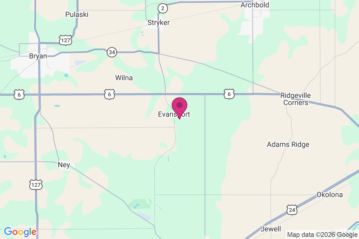 Evansport map