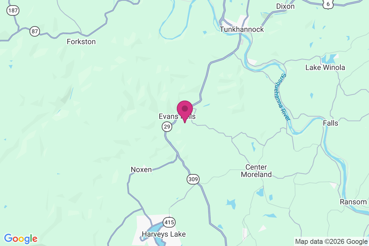Evans Falls map
