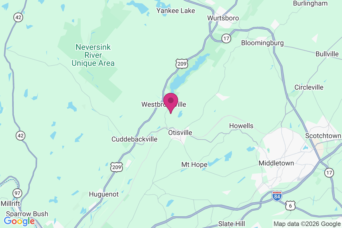 Westbrookville map