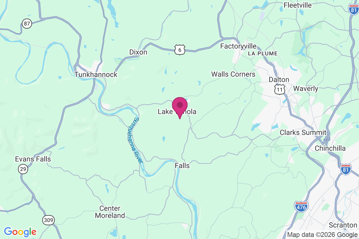 Lake Winola map