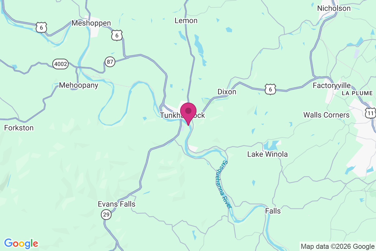 Tunkhannock map