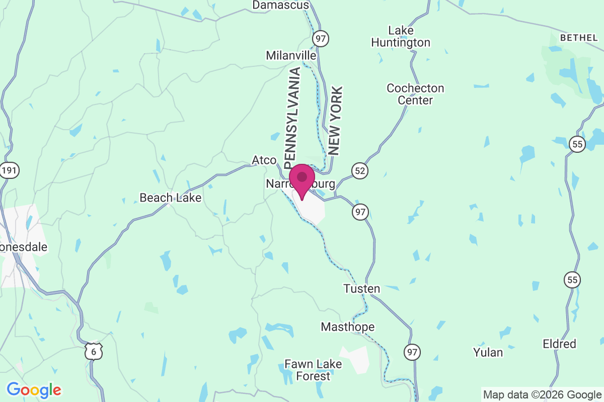 Narrowsburg map