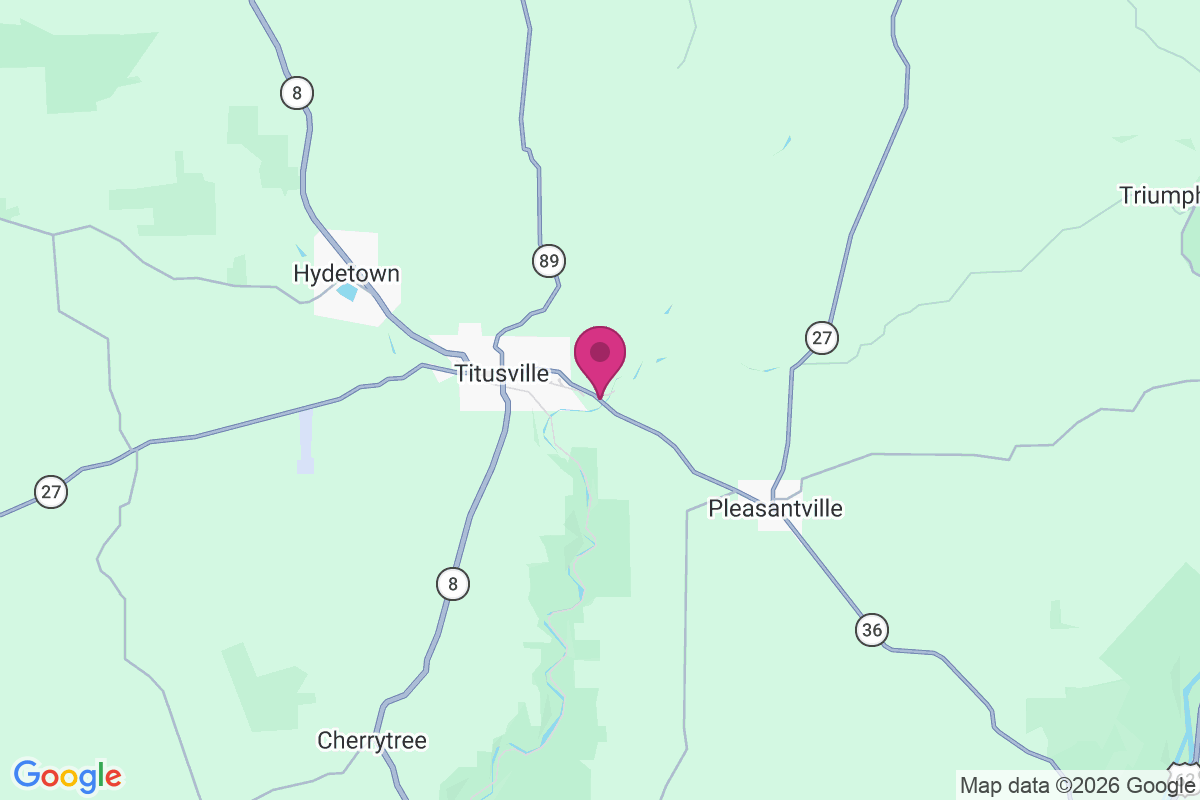 East Titusville map