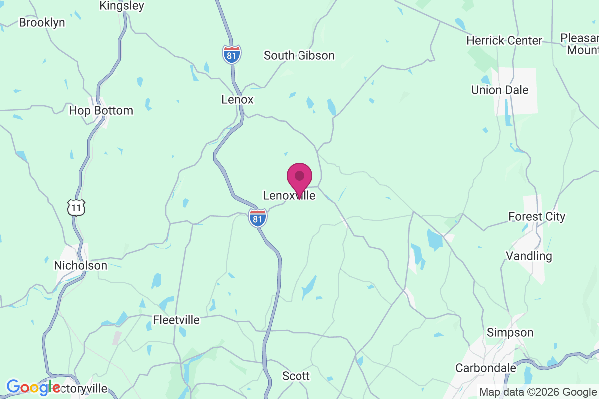 Lenoxville map