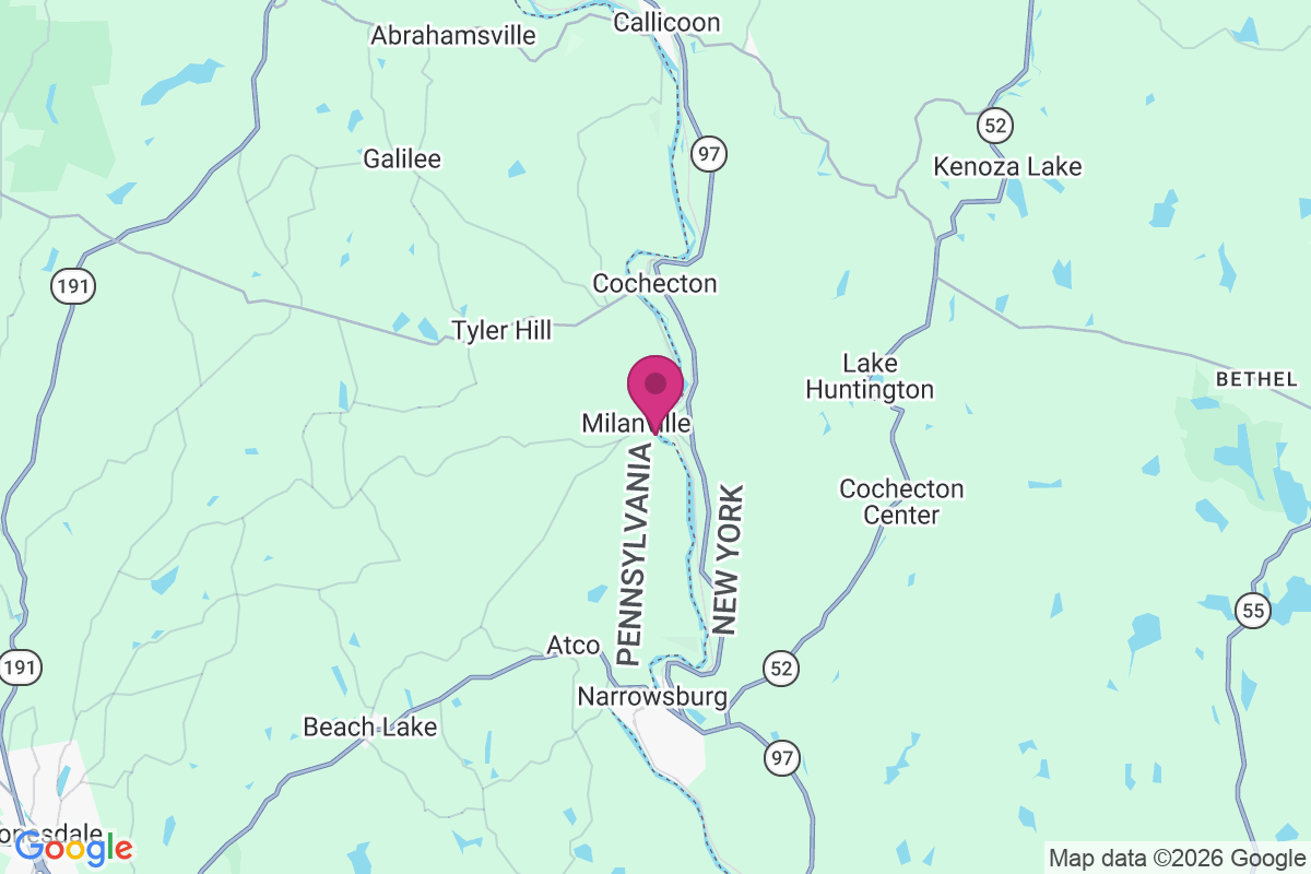 Milanville map