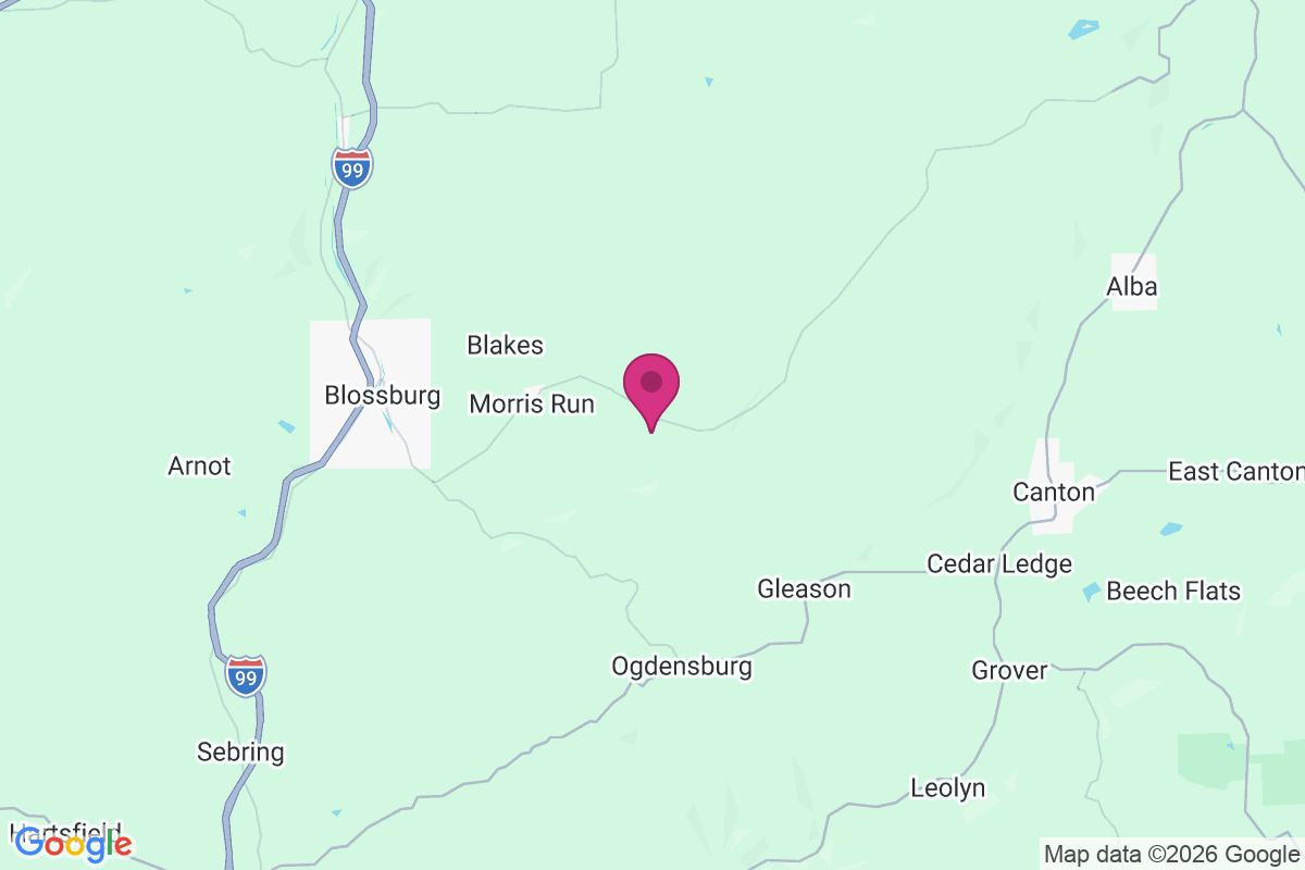 Fall Brook map