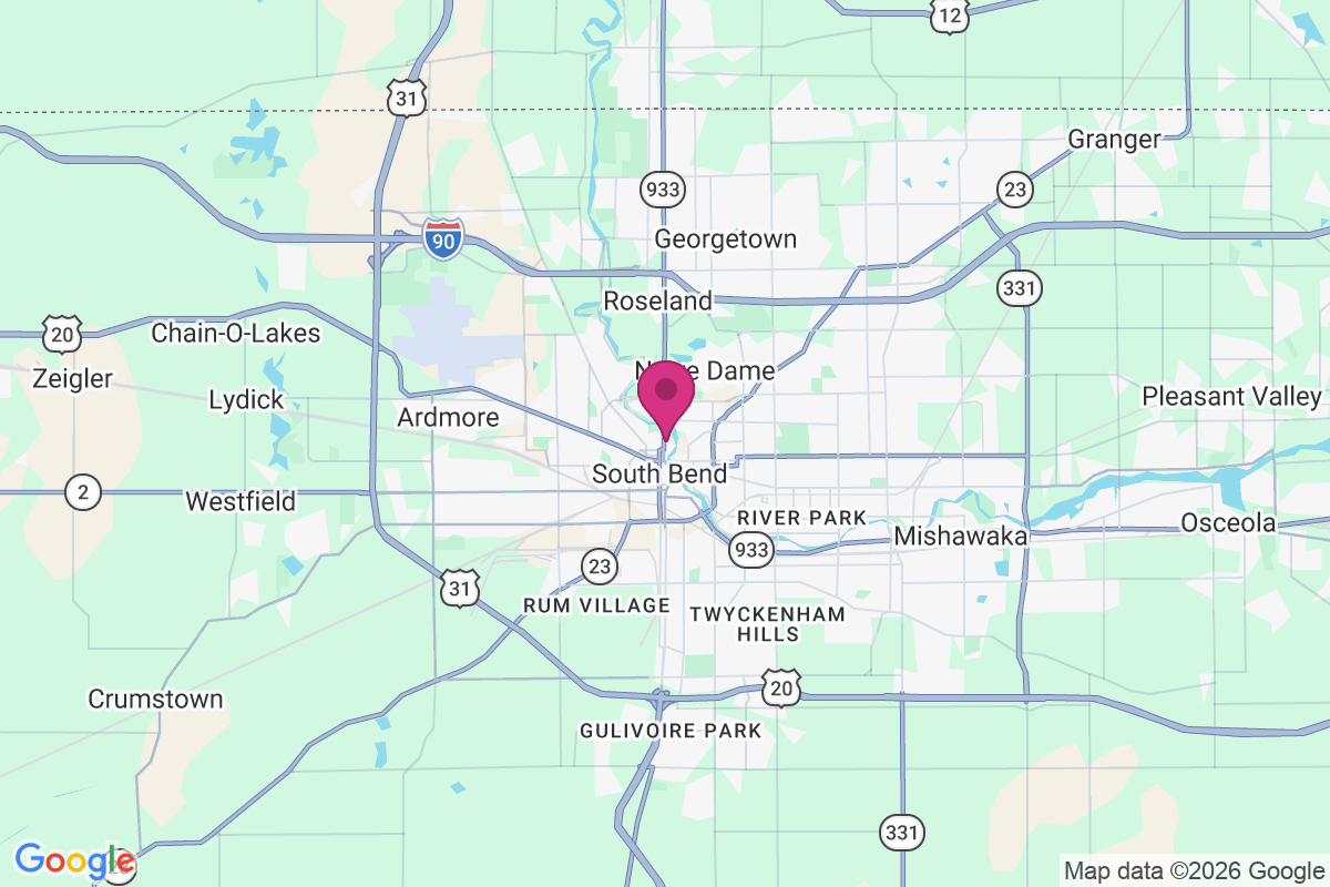 South Bend map