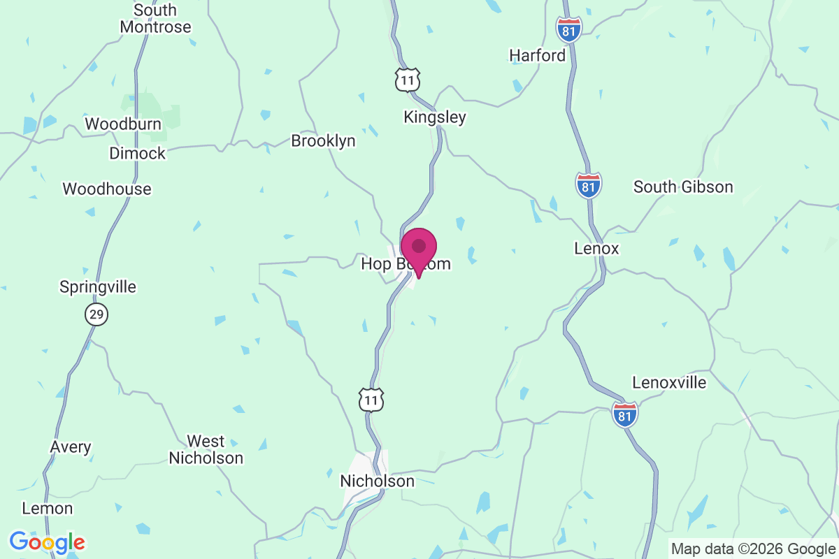 Hop Bottom map