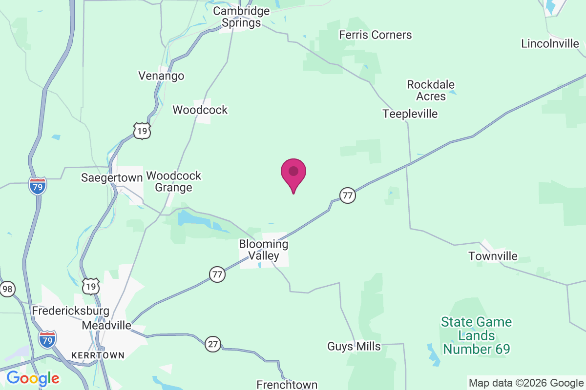 Pinney Corners map
