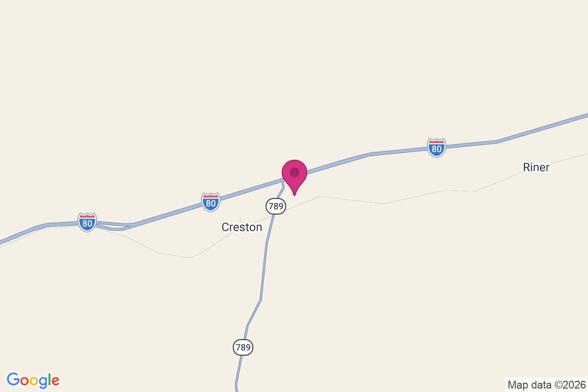 Creston Junction map