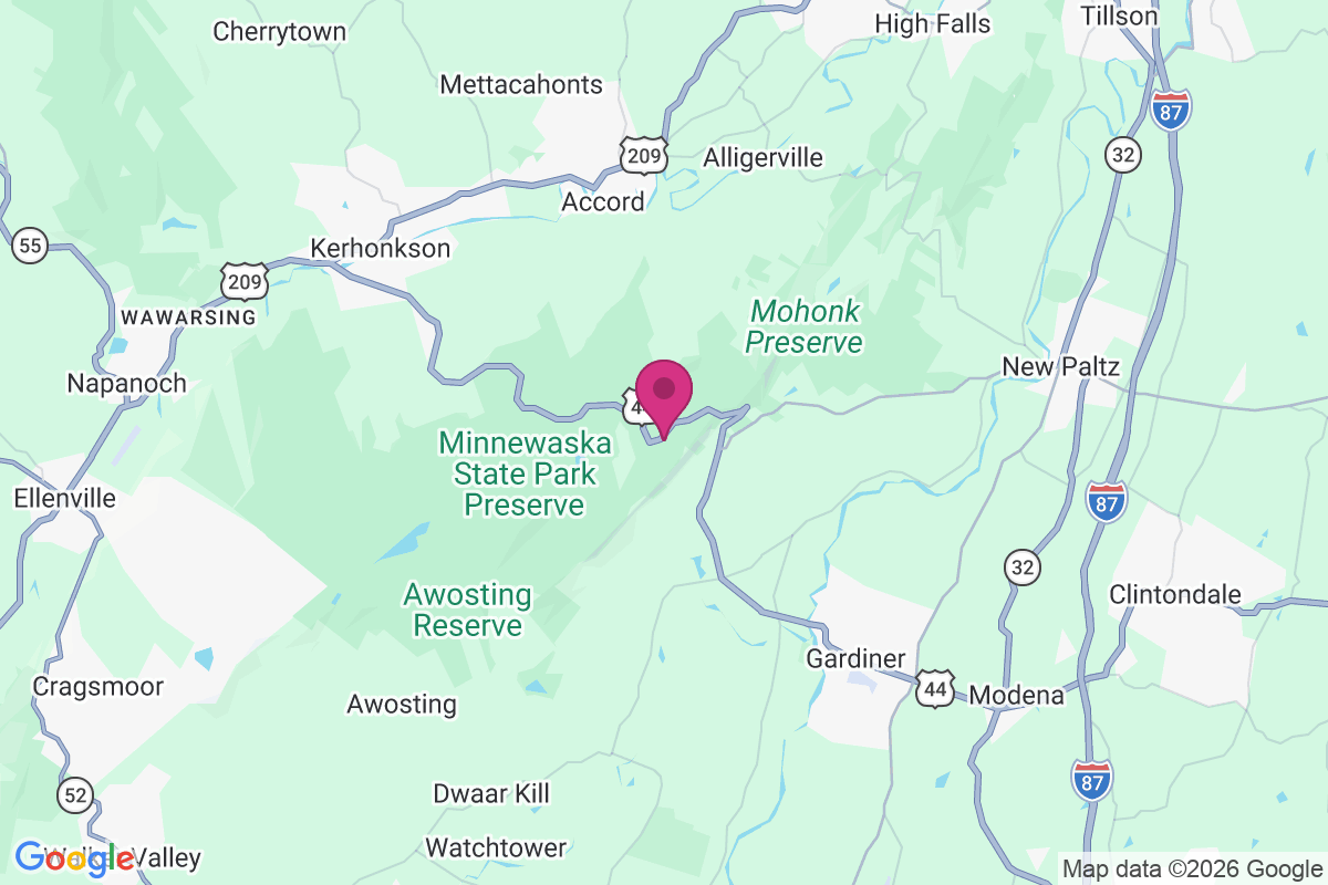 Lake Minnewaska map