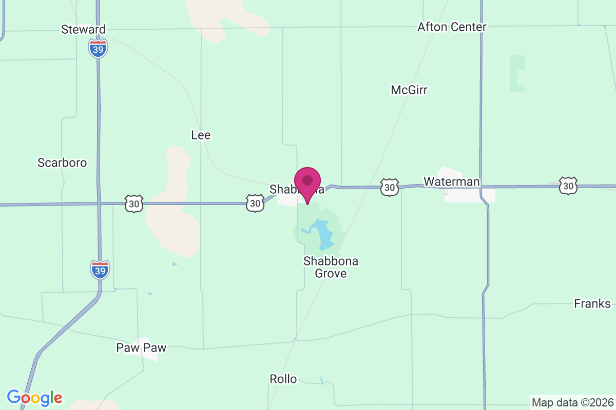 Shabbona map