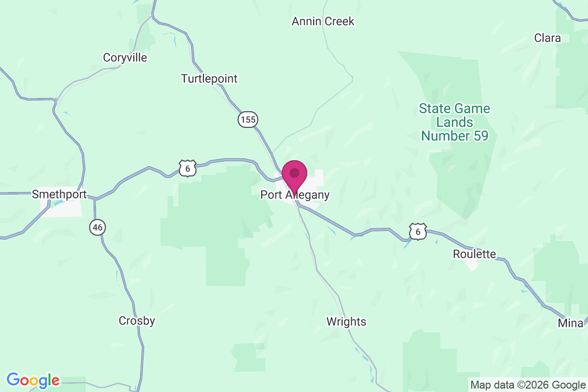Port Allegany map