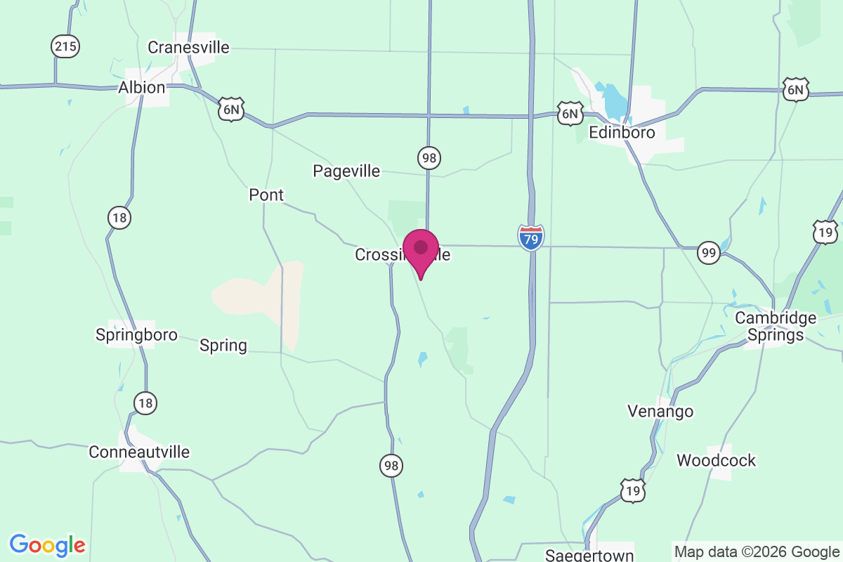 Crossingville map