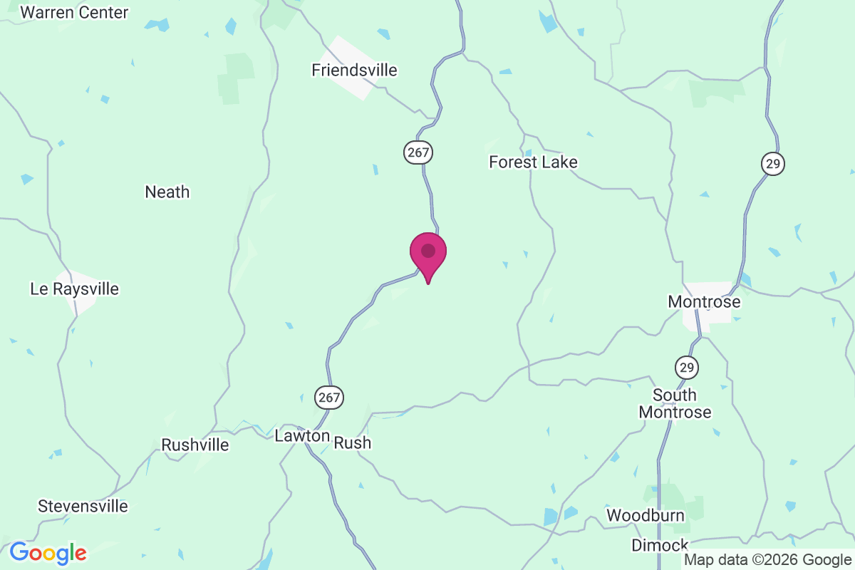 Birchardville map