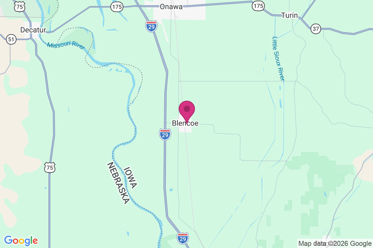Blencoe map