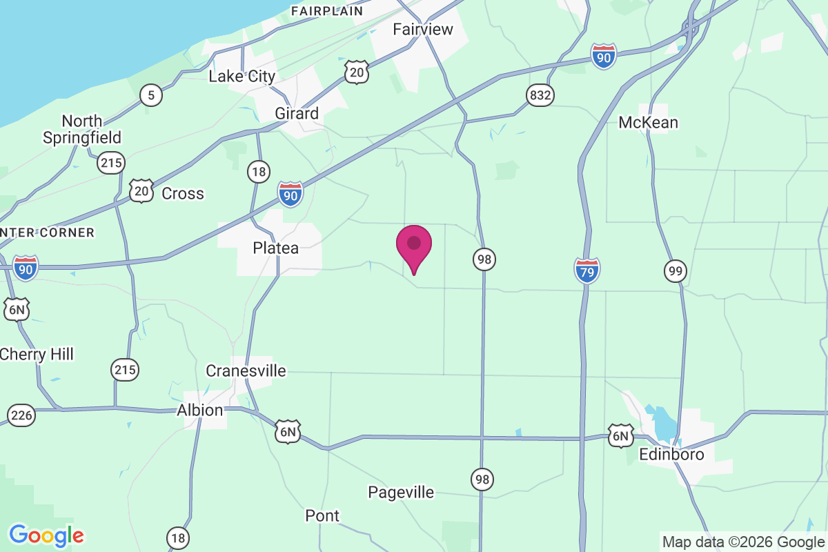 Dowley Corners map