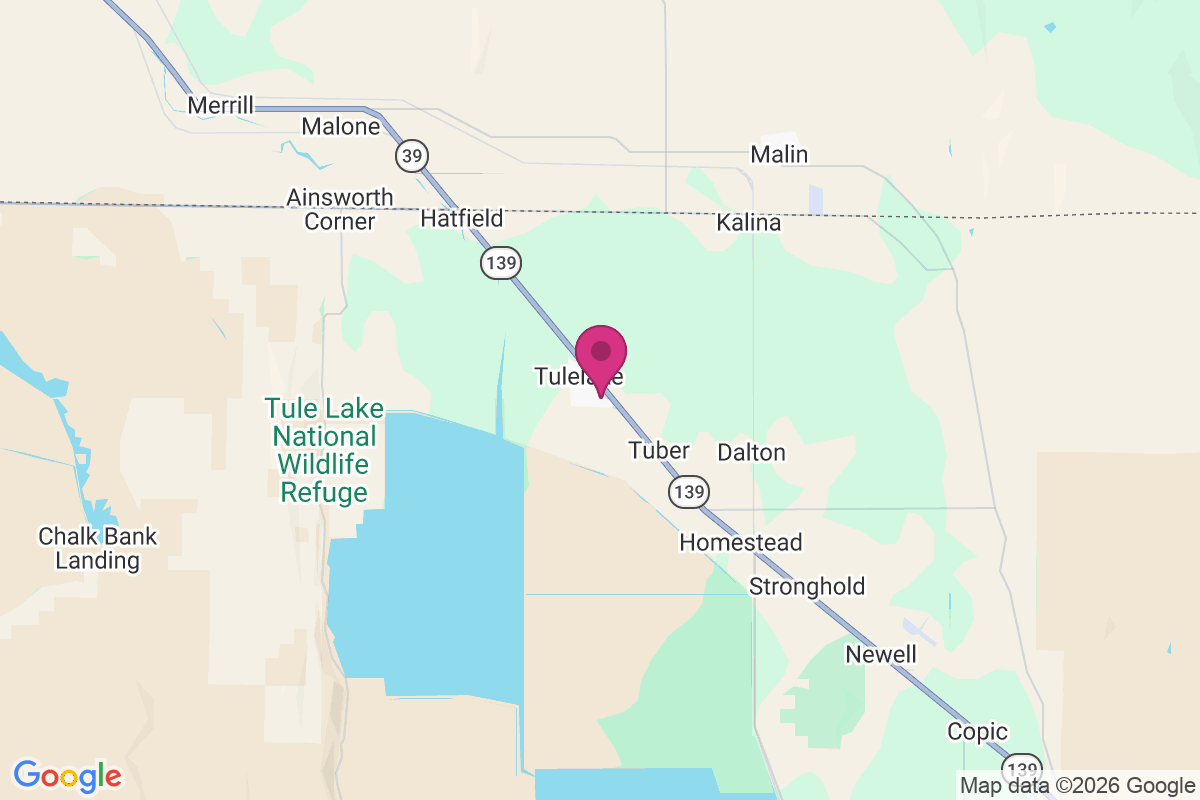 Tulelake map