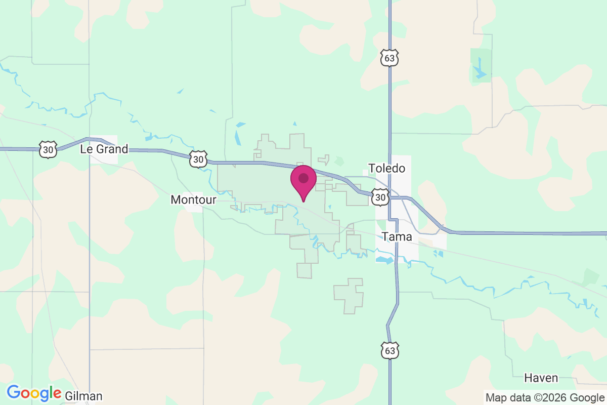 Mesquakie Indian Settlement map