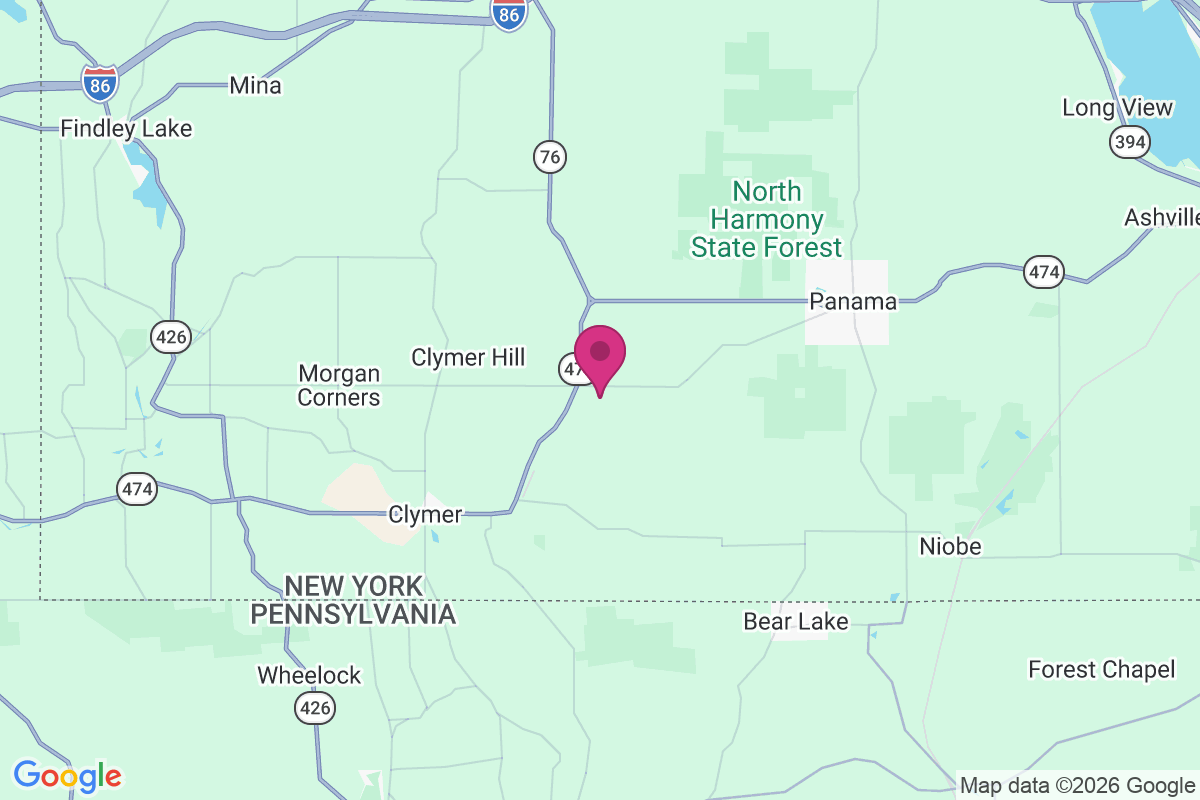 Clymer Center map