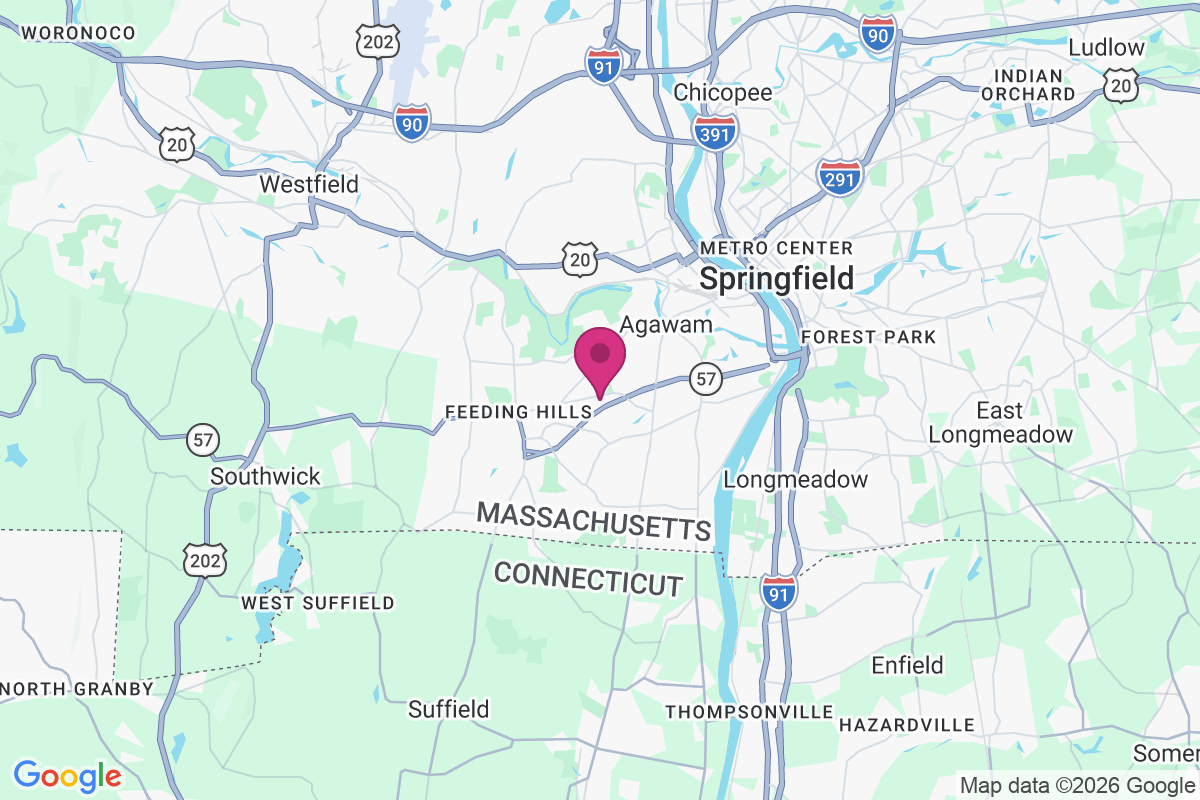 West Agawam map