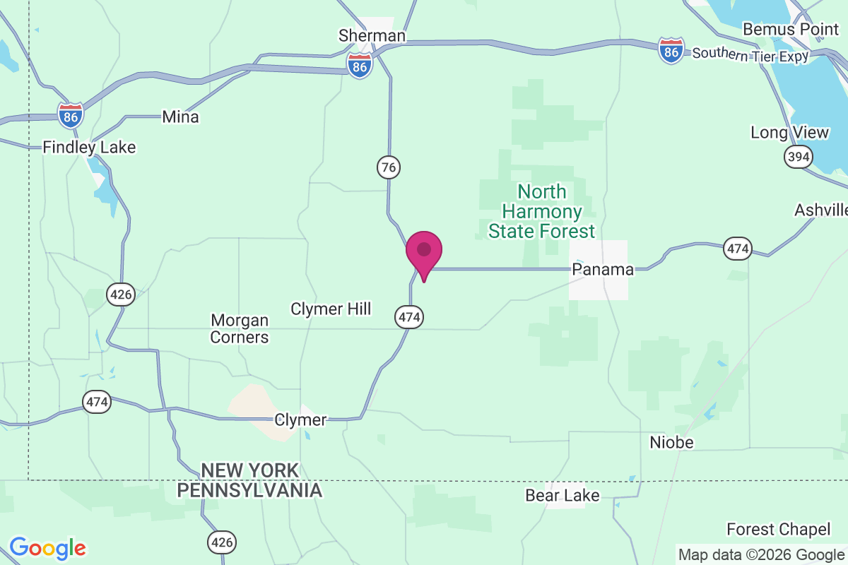 North Clymer map