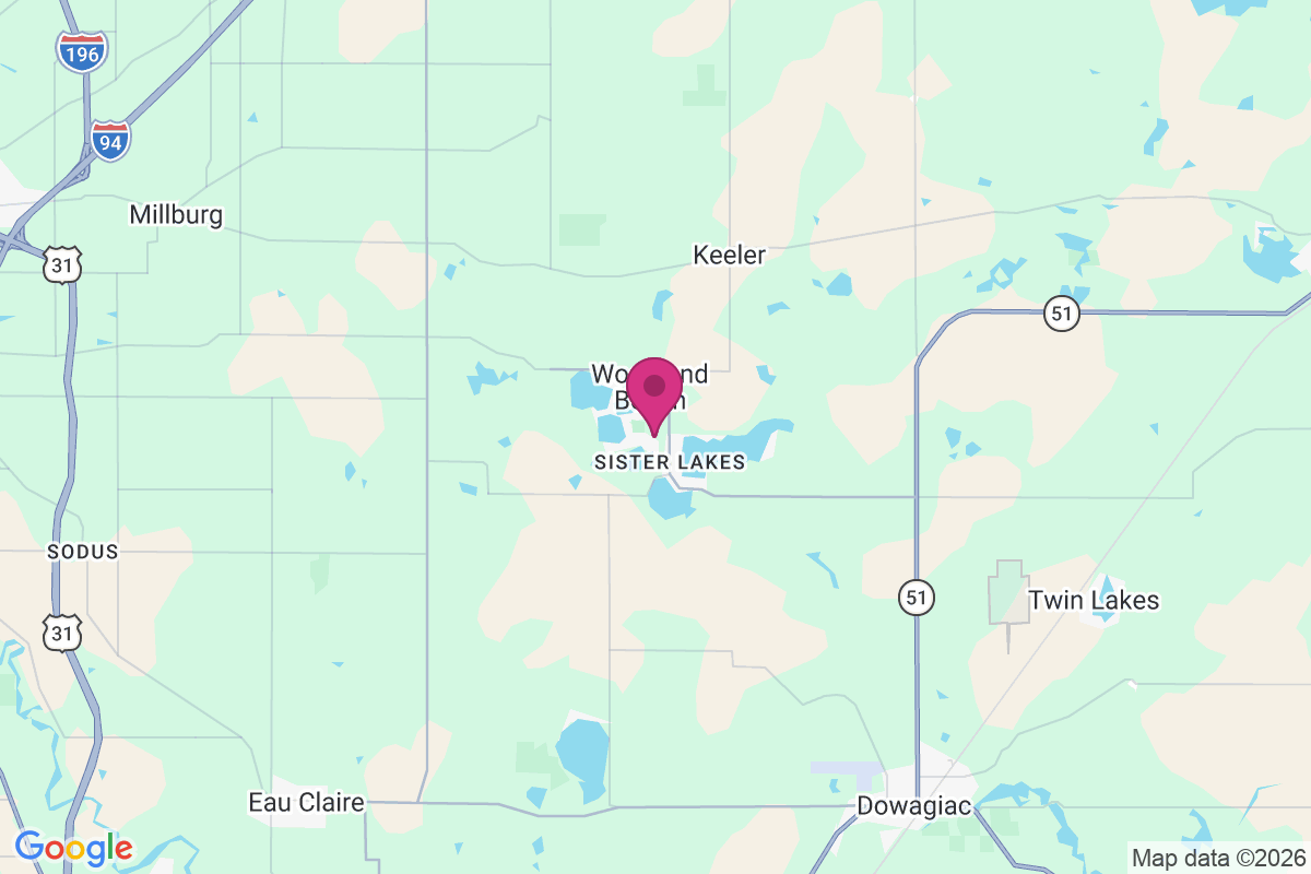 Sister Lakes map