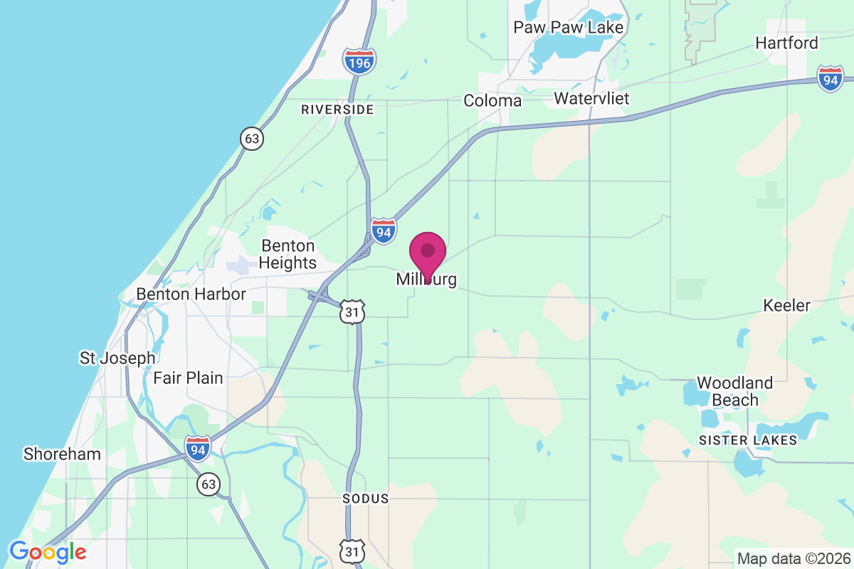 Millburg map