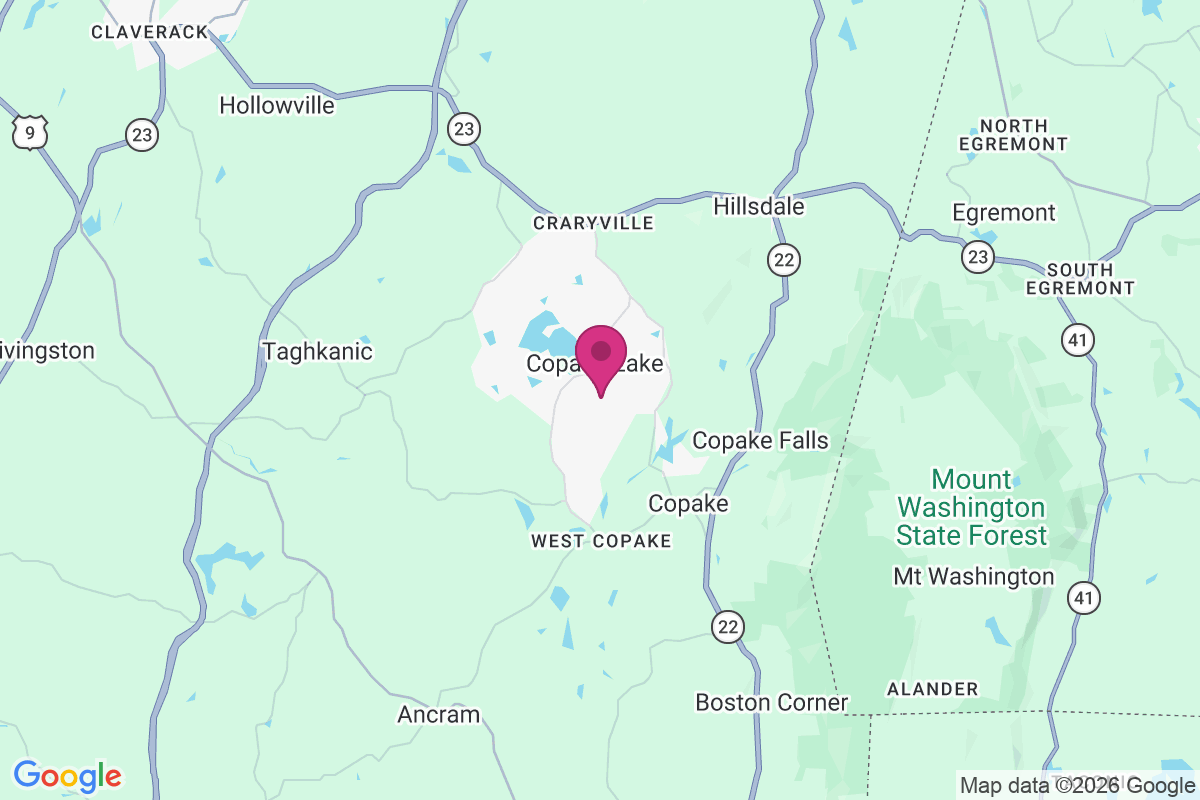 Copake Lake map