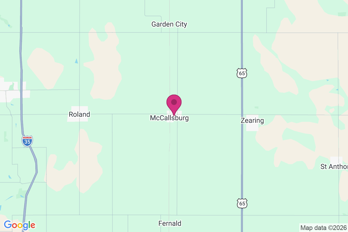 Mc Callsburg map