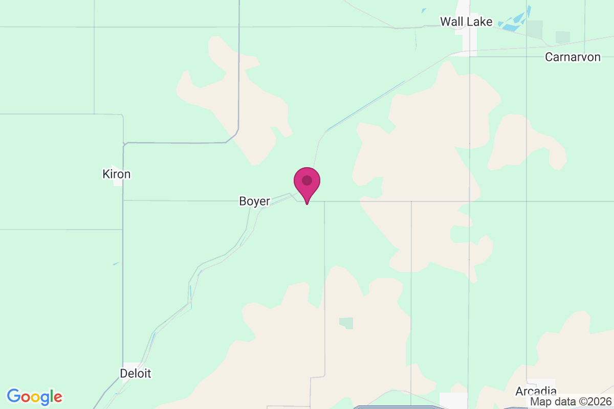 Boyer River map