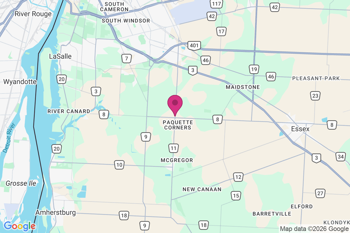 Paquette Corners map