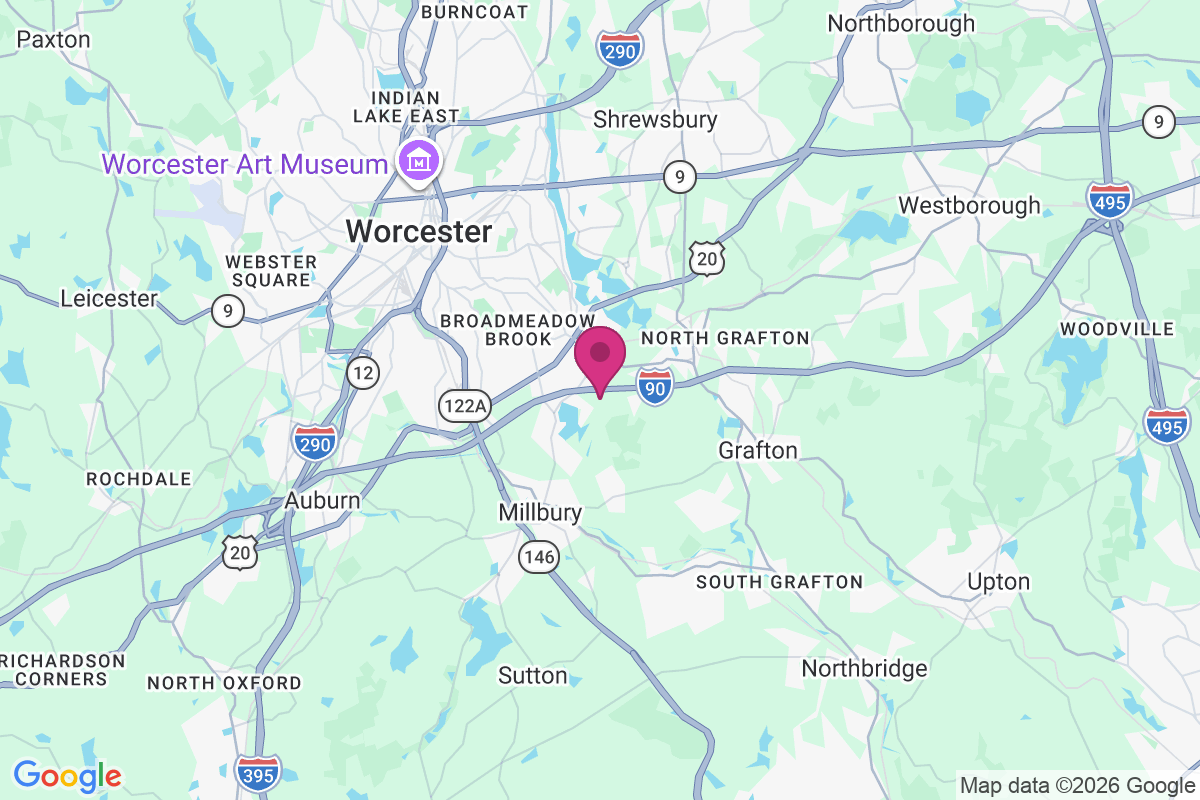 East Millbury map