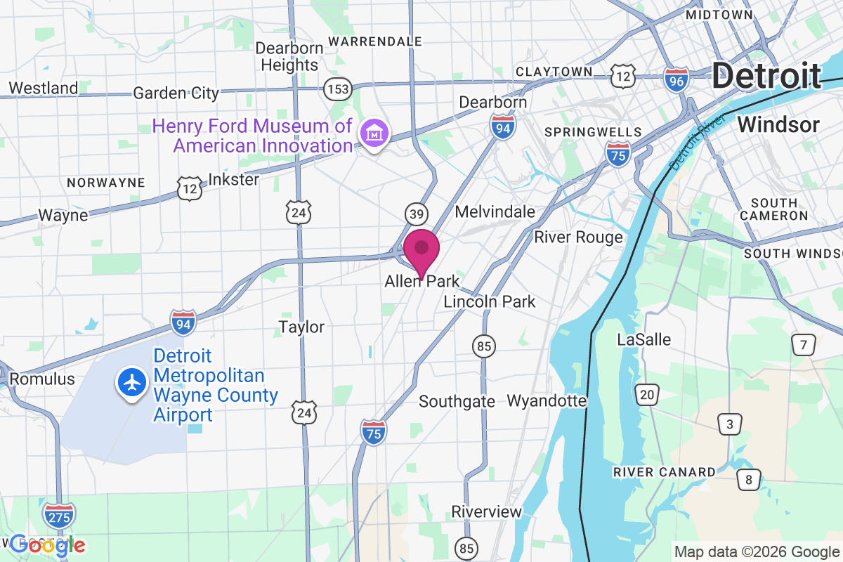 Allen Park map
