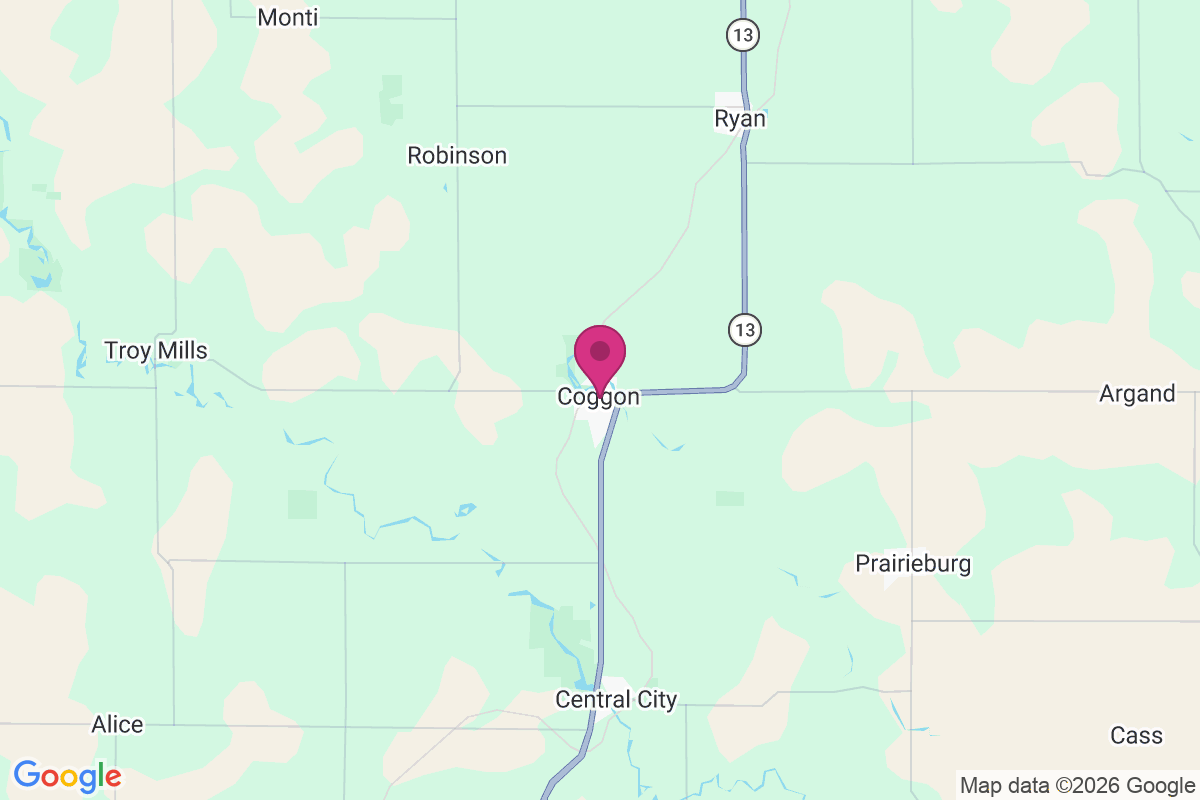 Coggon map
