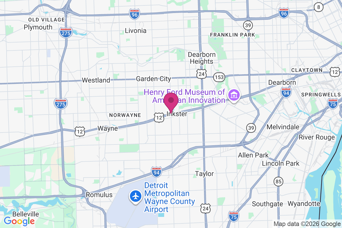 Inkster map