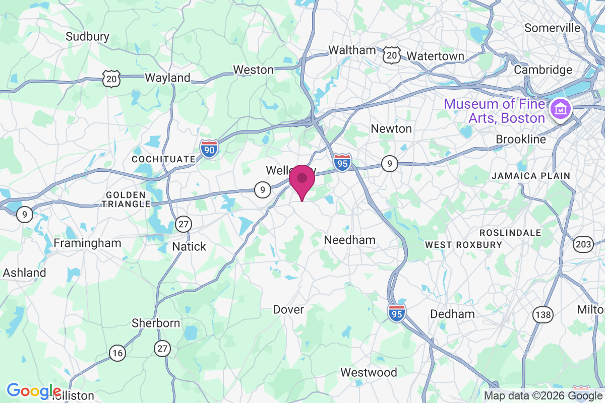 Wellesley Hills map