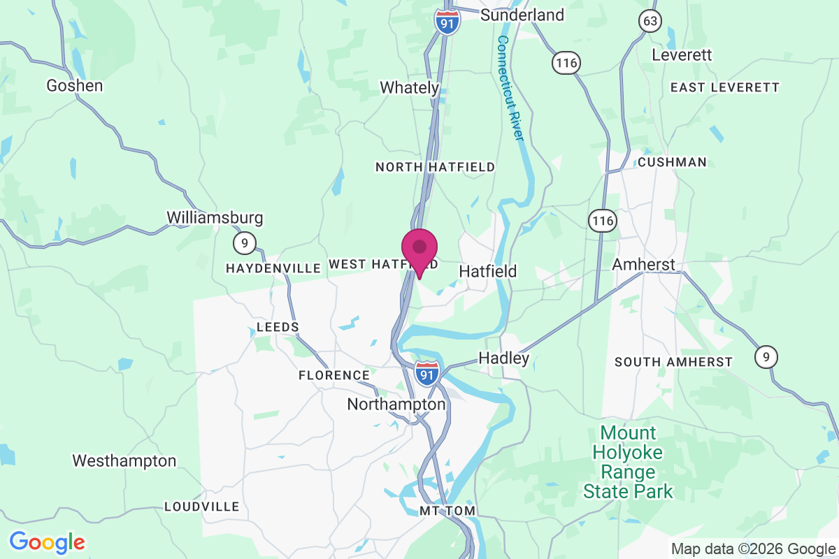 West Hatfield map